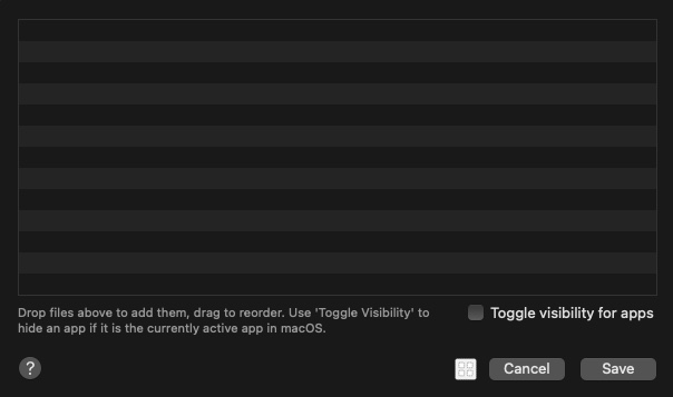 Alfred WorkFlow アプリ ファイル設定画面