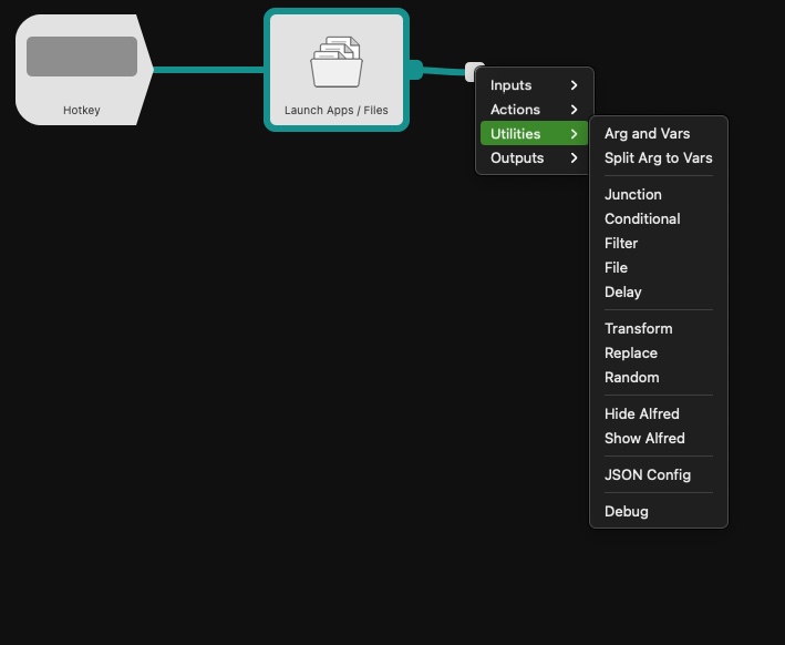 Alfred WorkFlow フローの追加