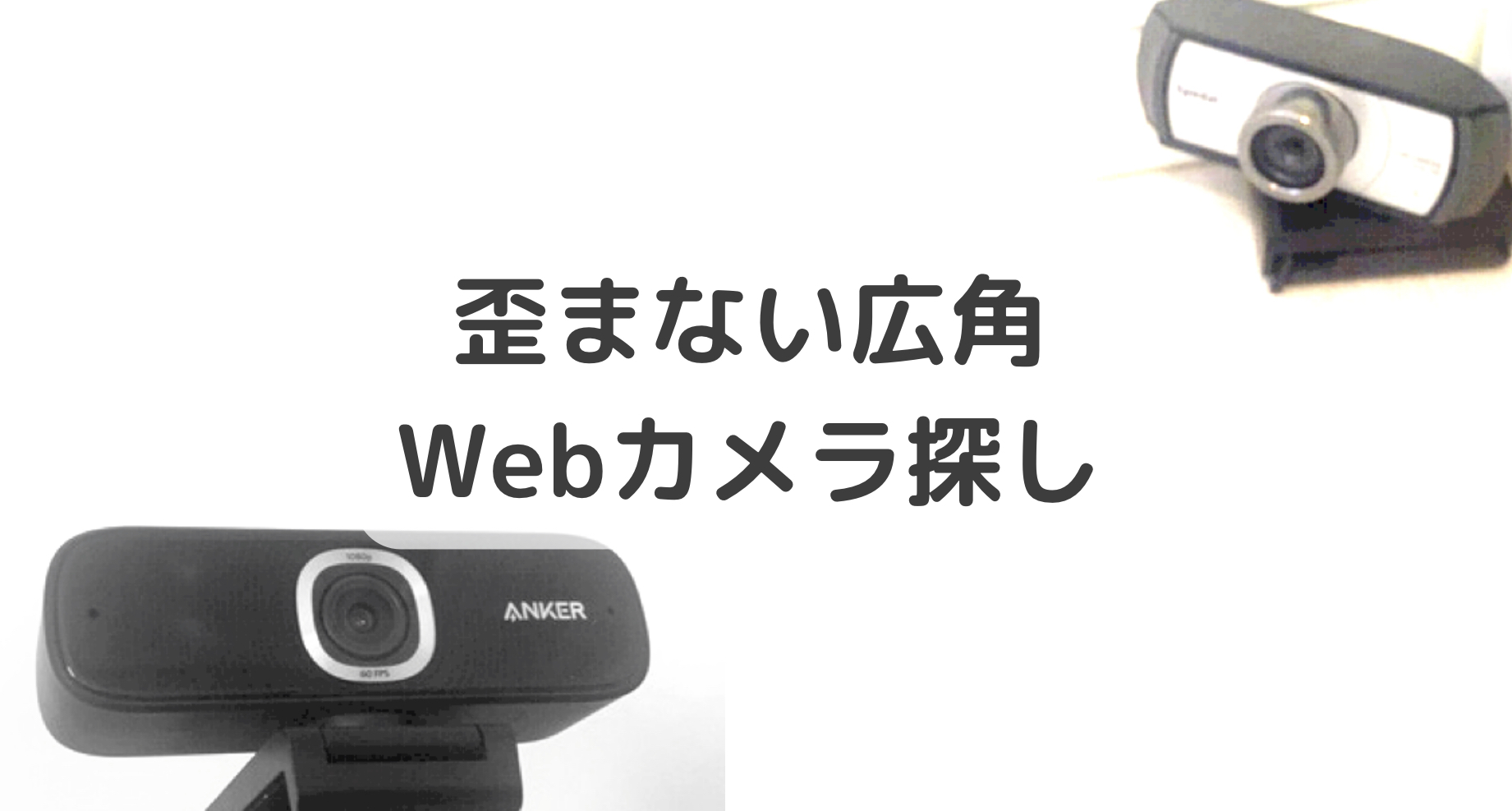 歪まない 広角 Webカメラ選び 1万円以下！安心の2機種と気になるカメラ Spedal Anker