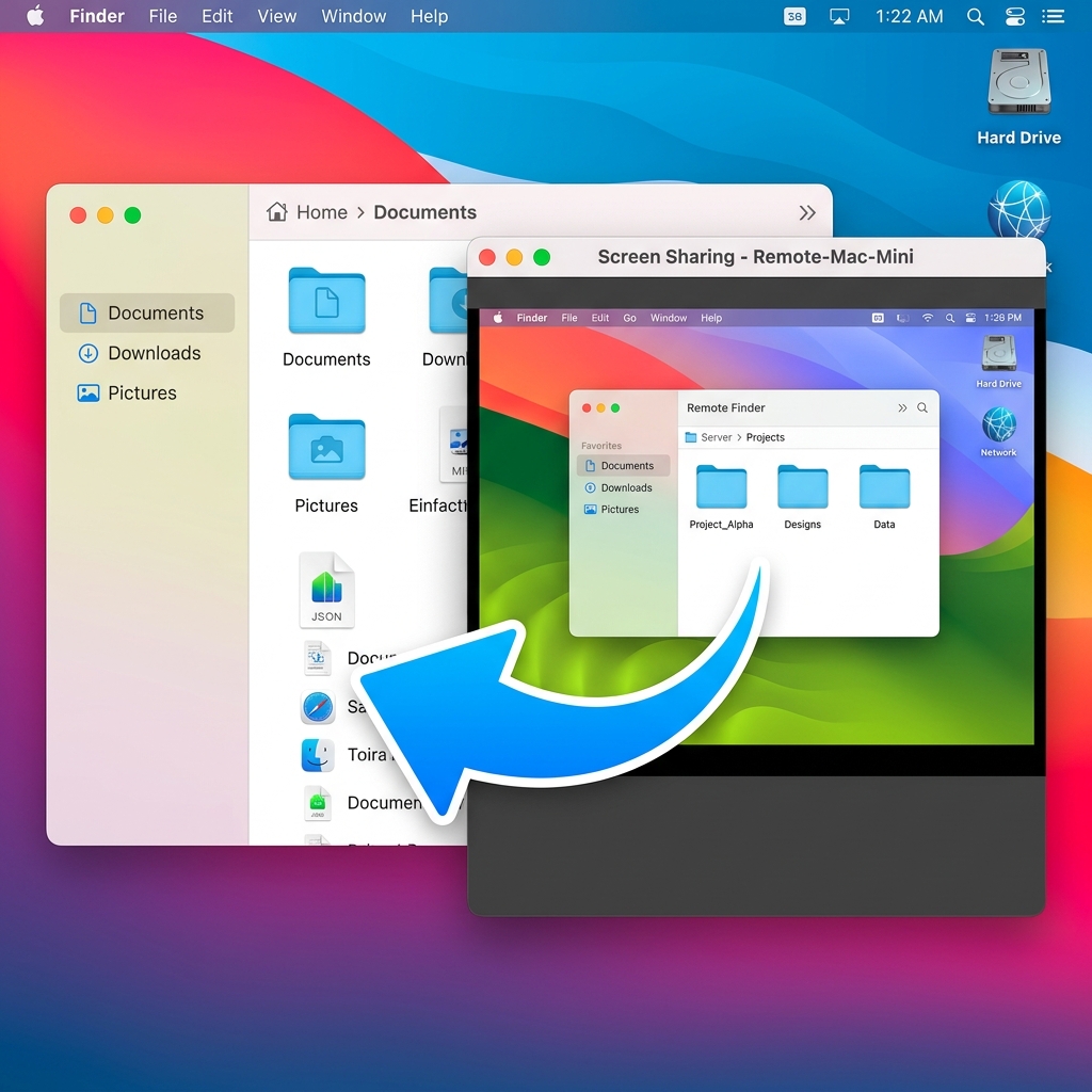 Macの画面共有中に別のMacへファイルを転送する方法